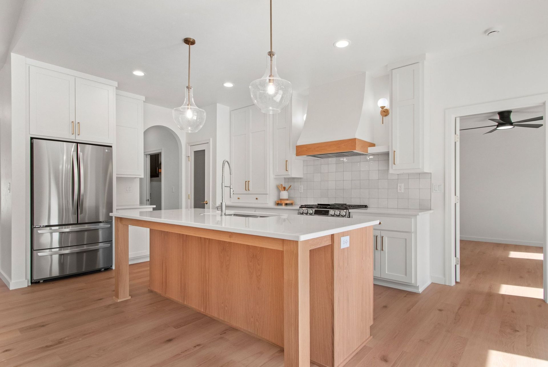 Heirloom custom cabinets in kitchen 13