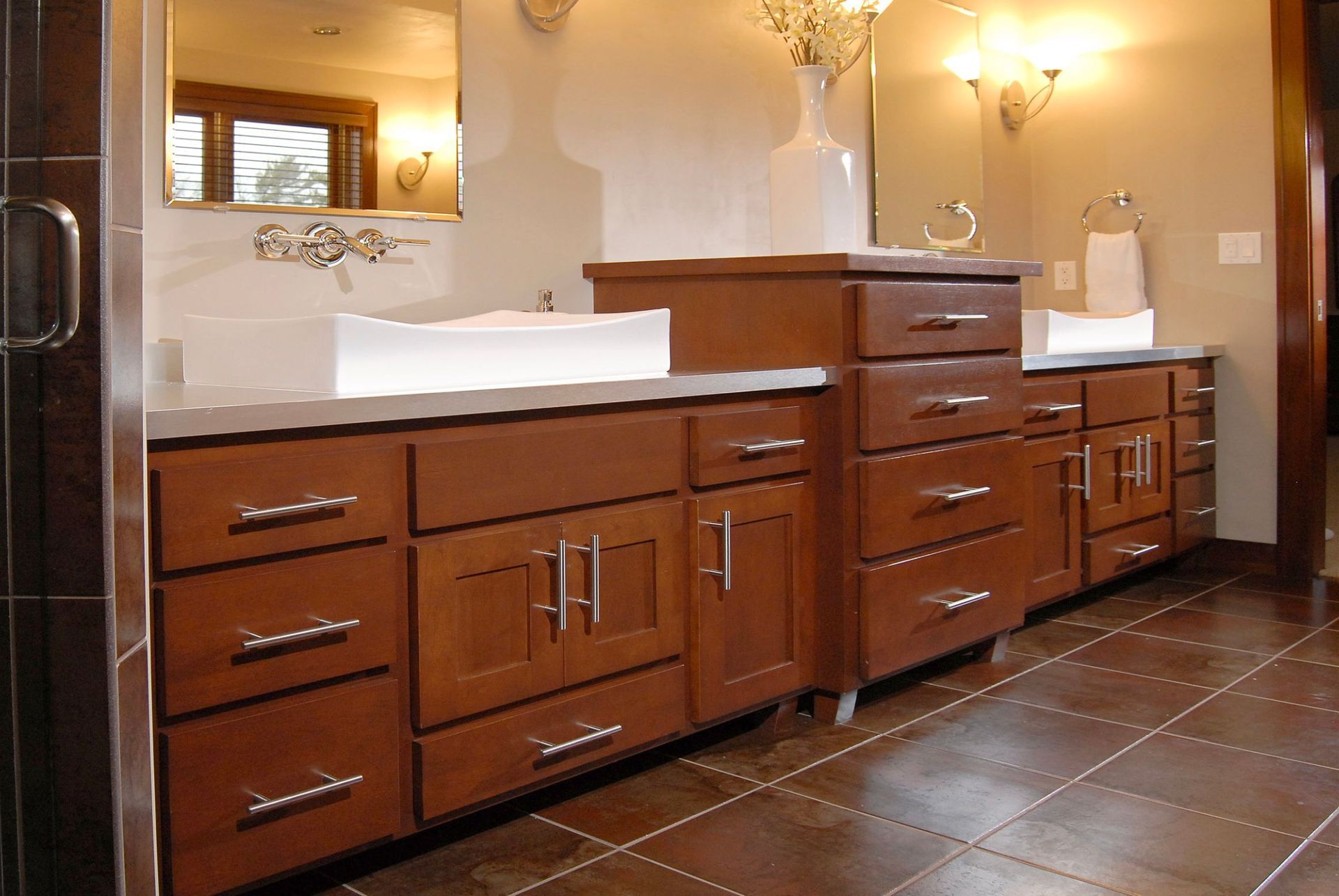 heirloom custom bathroom cabinets - 1