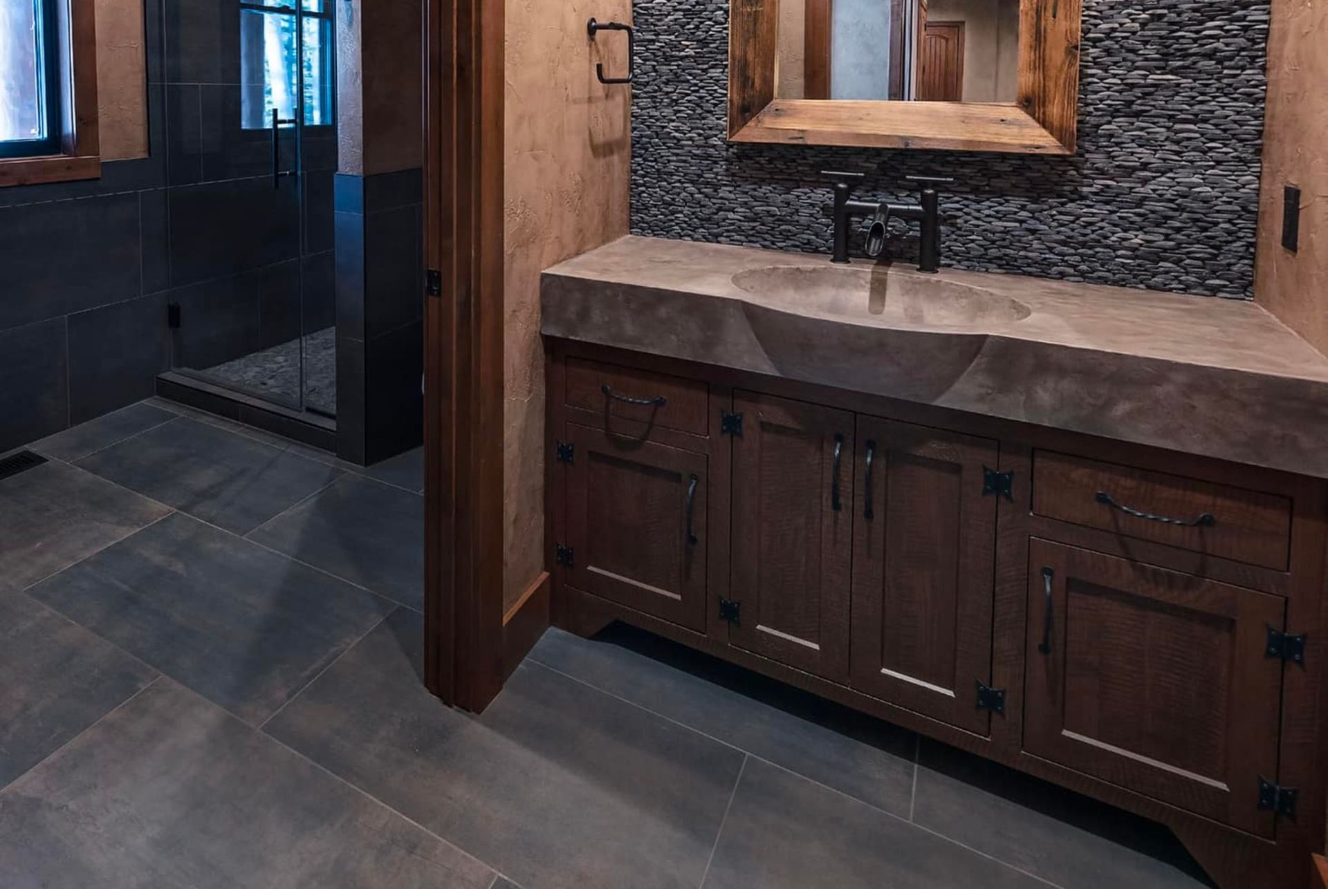 heirloom custom bathroom cabinets - 7