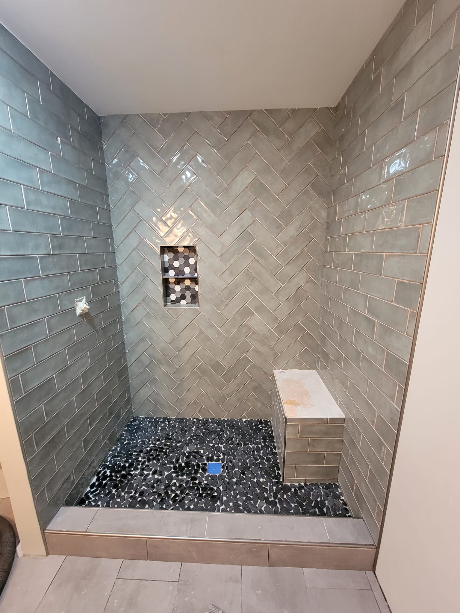 tile shower installation