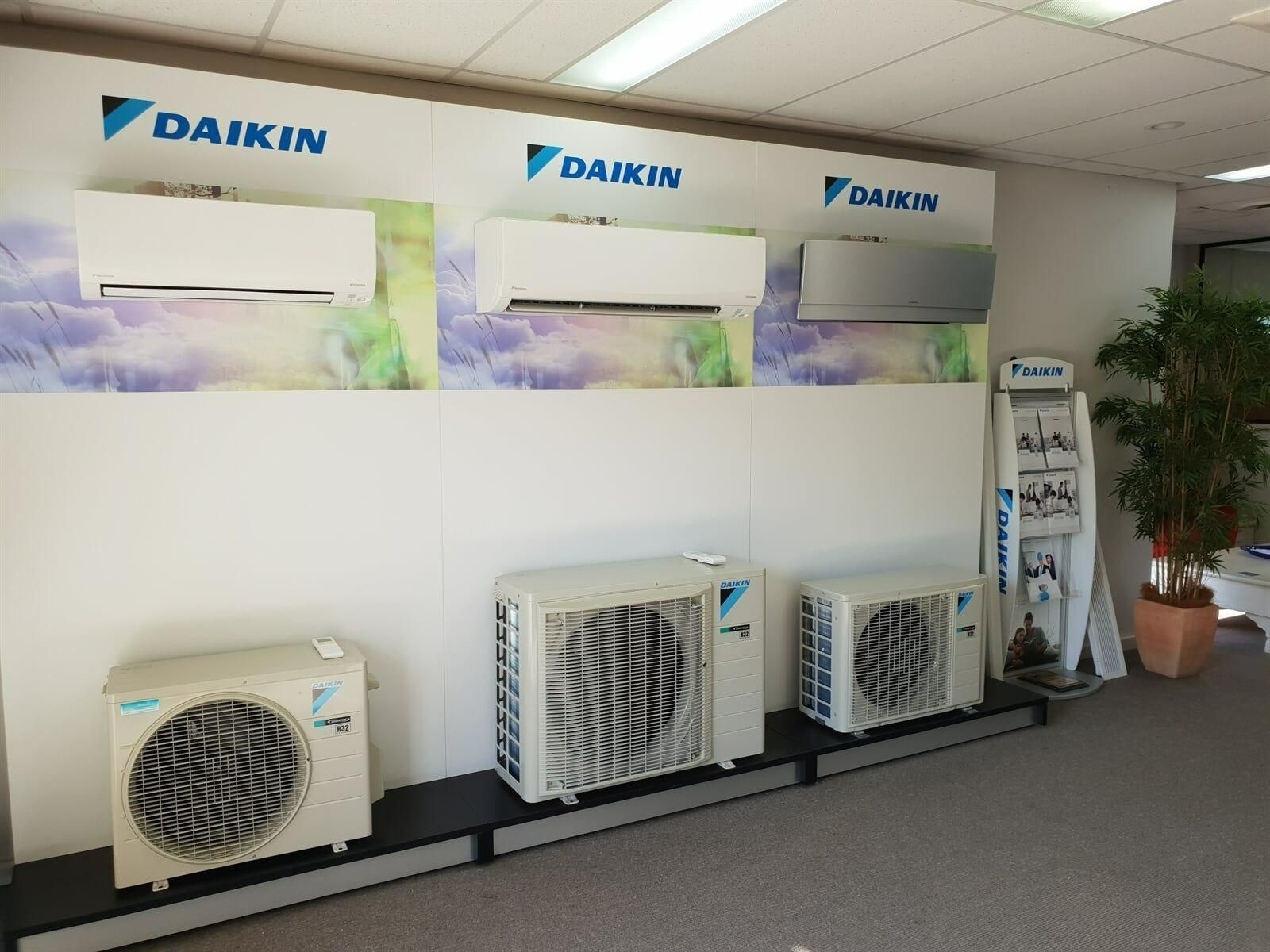 A Room With A Display Of Daikin Air Conditioners — Jervis Bay Airconditioning In Huskisson, NSW