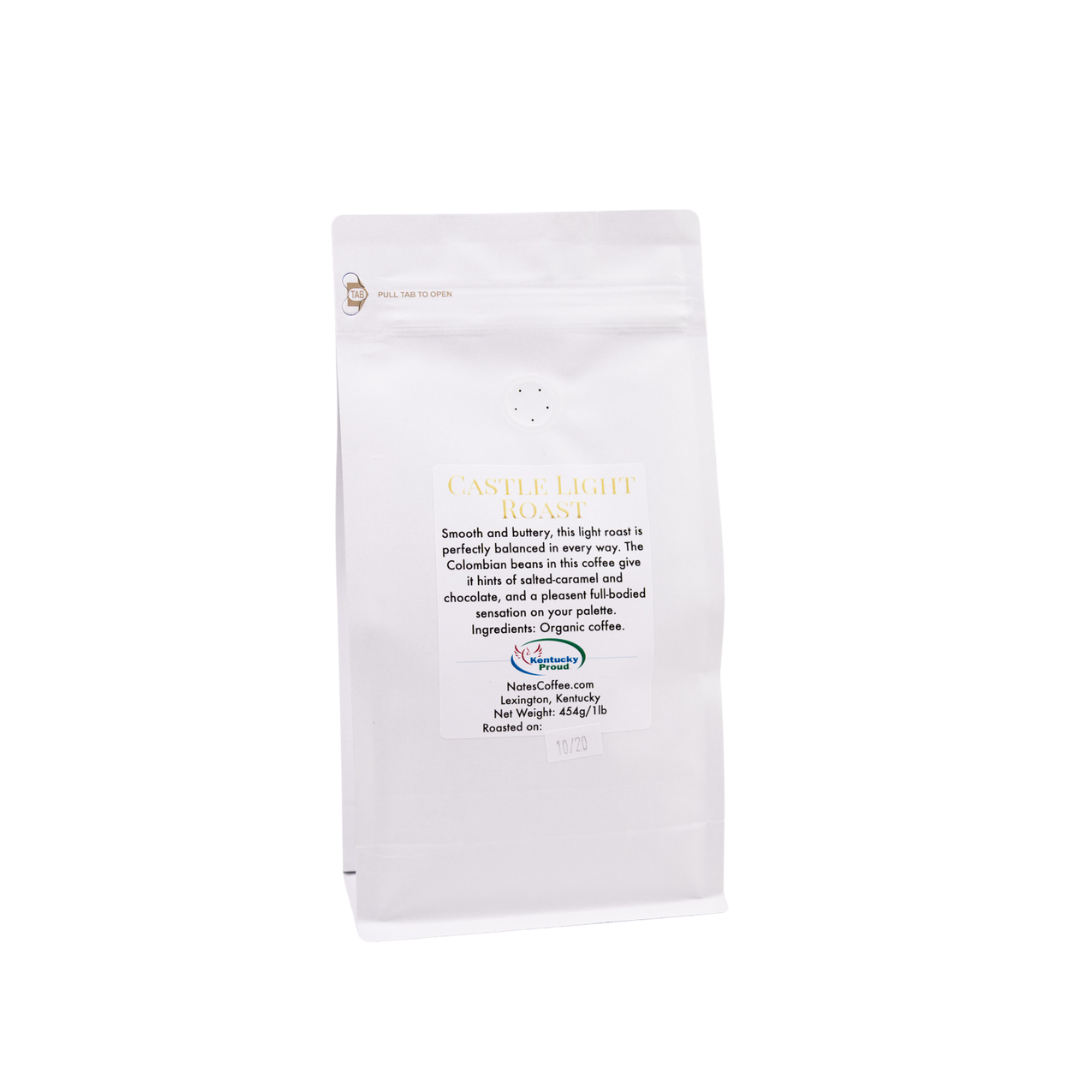 Nate's Coffee TKC Labeled Castle Light Roast
