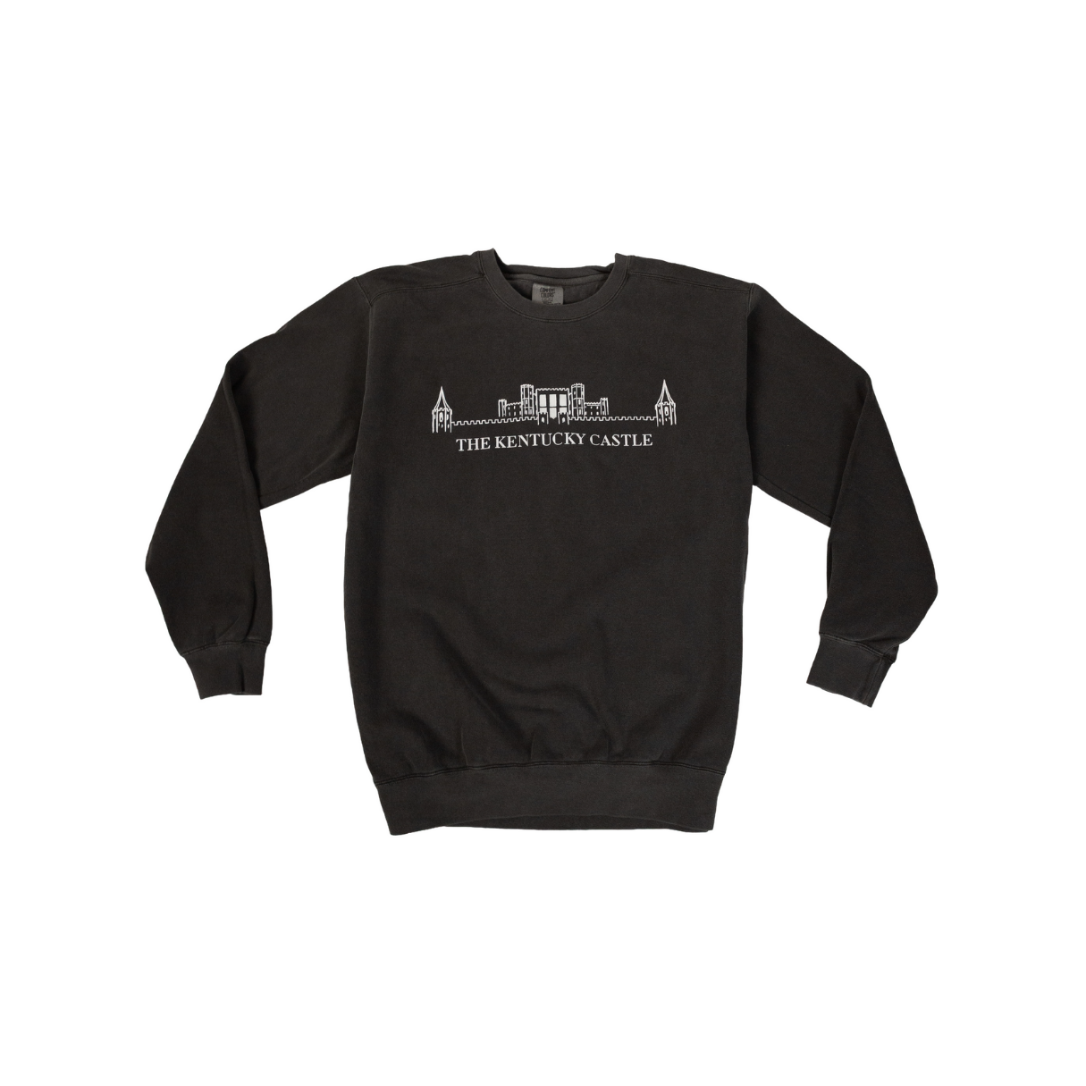 Black sweatshirt with a skyline graphic and text "The Heartbeat of Culture".