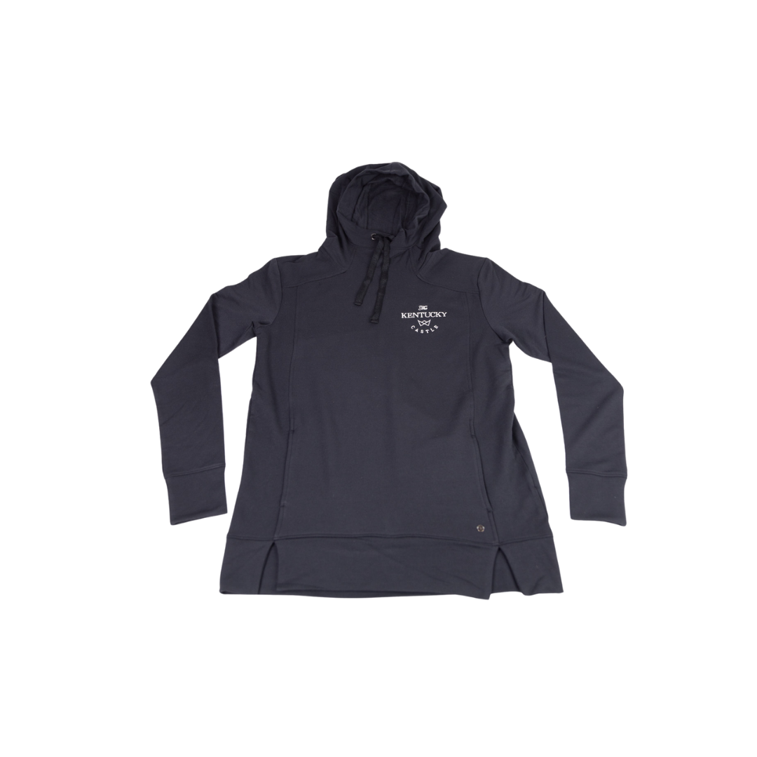 Women's Black Fleece Pullover with TKC Logo