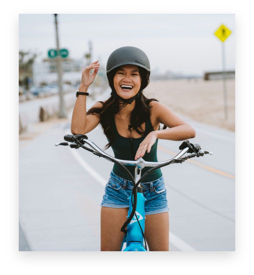 girl in bike