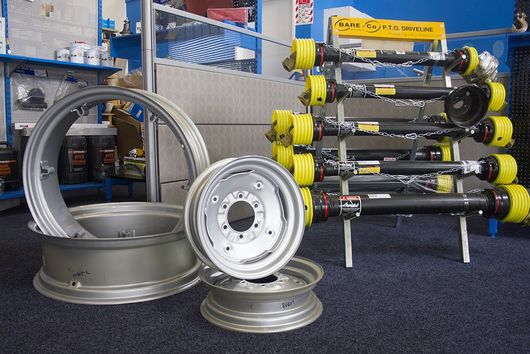 Tractor parts showroom in West Auckland