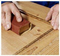 Timber treatments - Abingdon, Oxfordshire - Damprot Renovations Ltd - Wood scrape