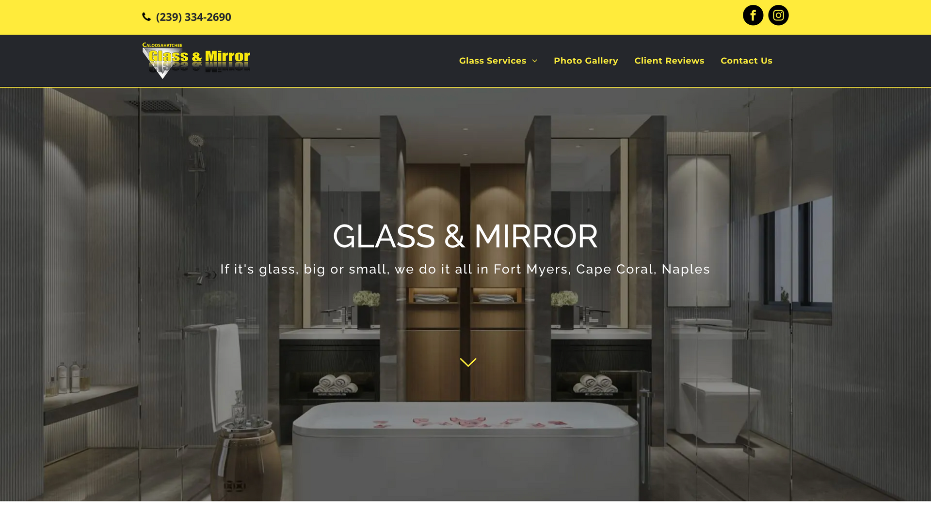 A bathroom with two sinks , a toilet , and a mirror.