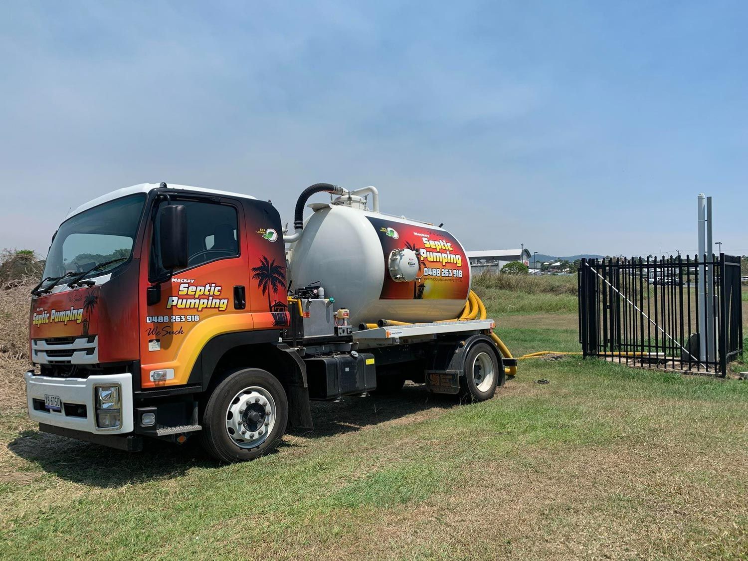 Truck Used For Septic Tank Pumping