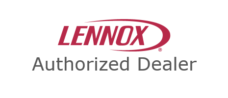 The lennox authorized dealer logo is on a white background.