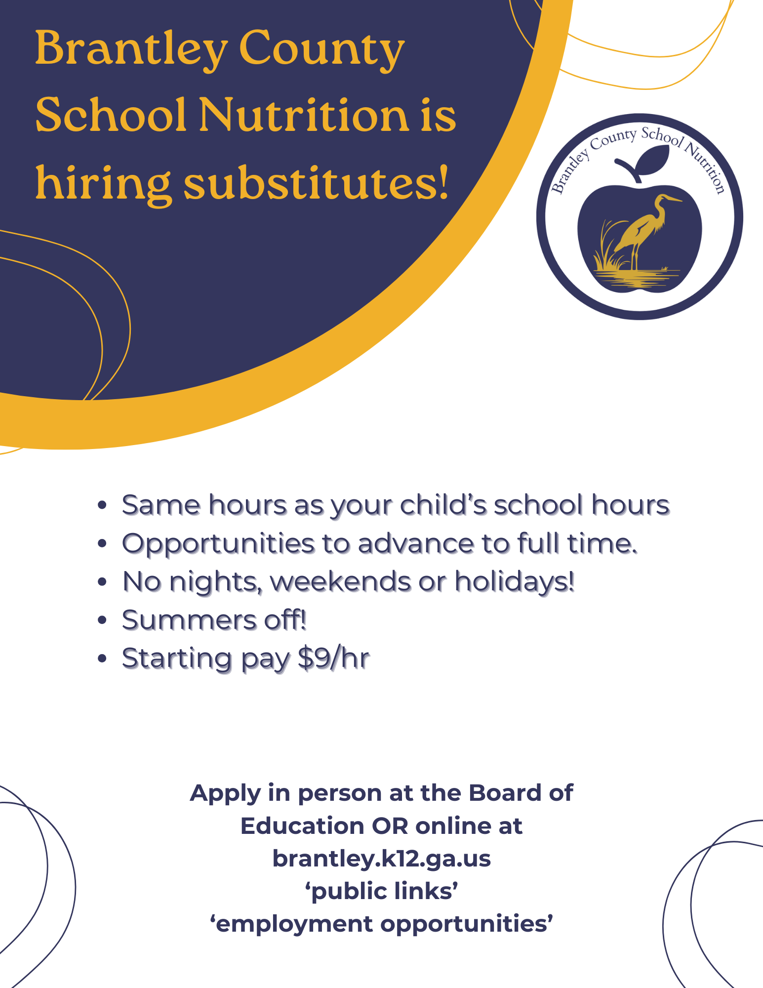 Employment Opportunities Brantley County Schools GA