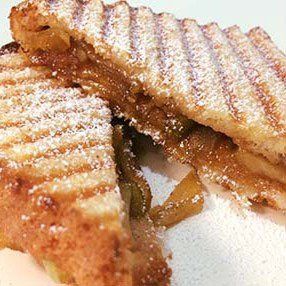Apple and cinnamon panini