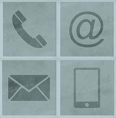 Phone, email, mail and smartphone graphic