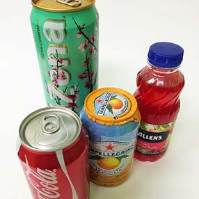 Selection of cold drinks