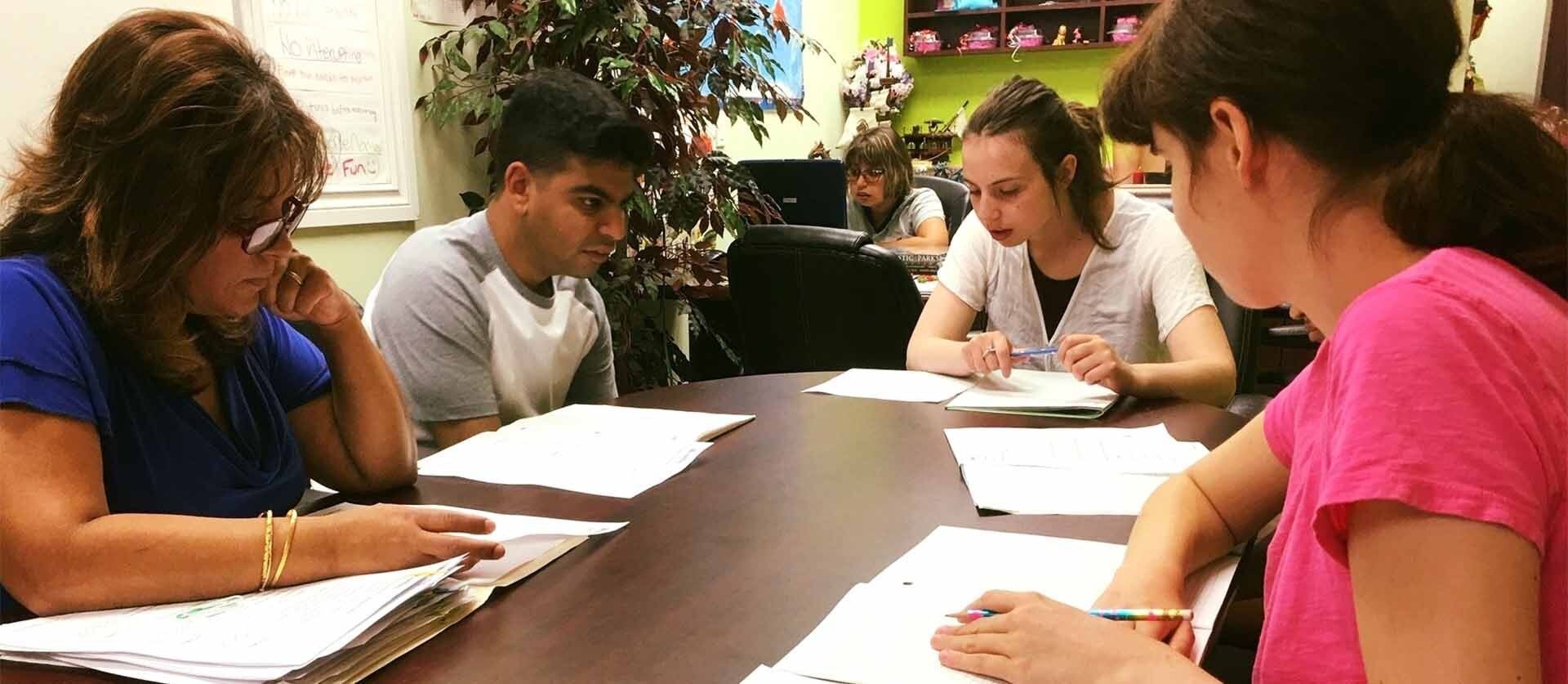 Students studying as part of Life Skills Program