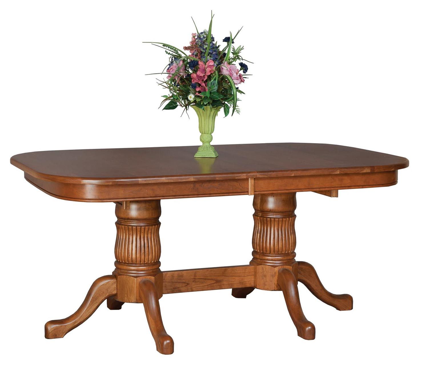 NP Double Pedestal Table with Claw Feet — Honey Brook, PA — Blue Ridge Furniture