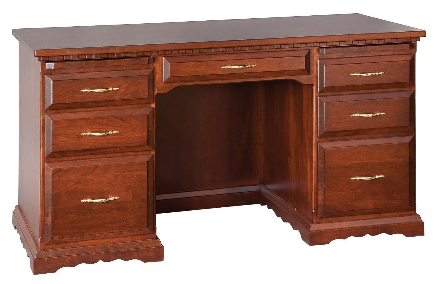 Scalloped Base Flat Top Desk — Honey Brook, PA — Blue Ridge Furniture