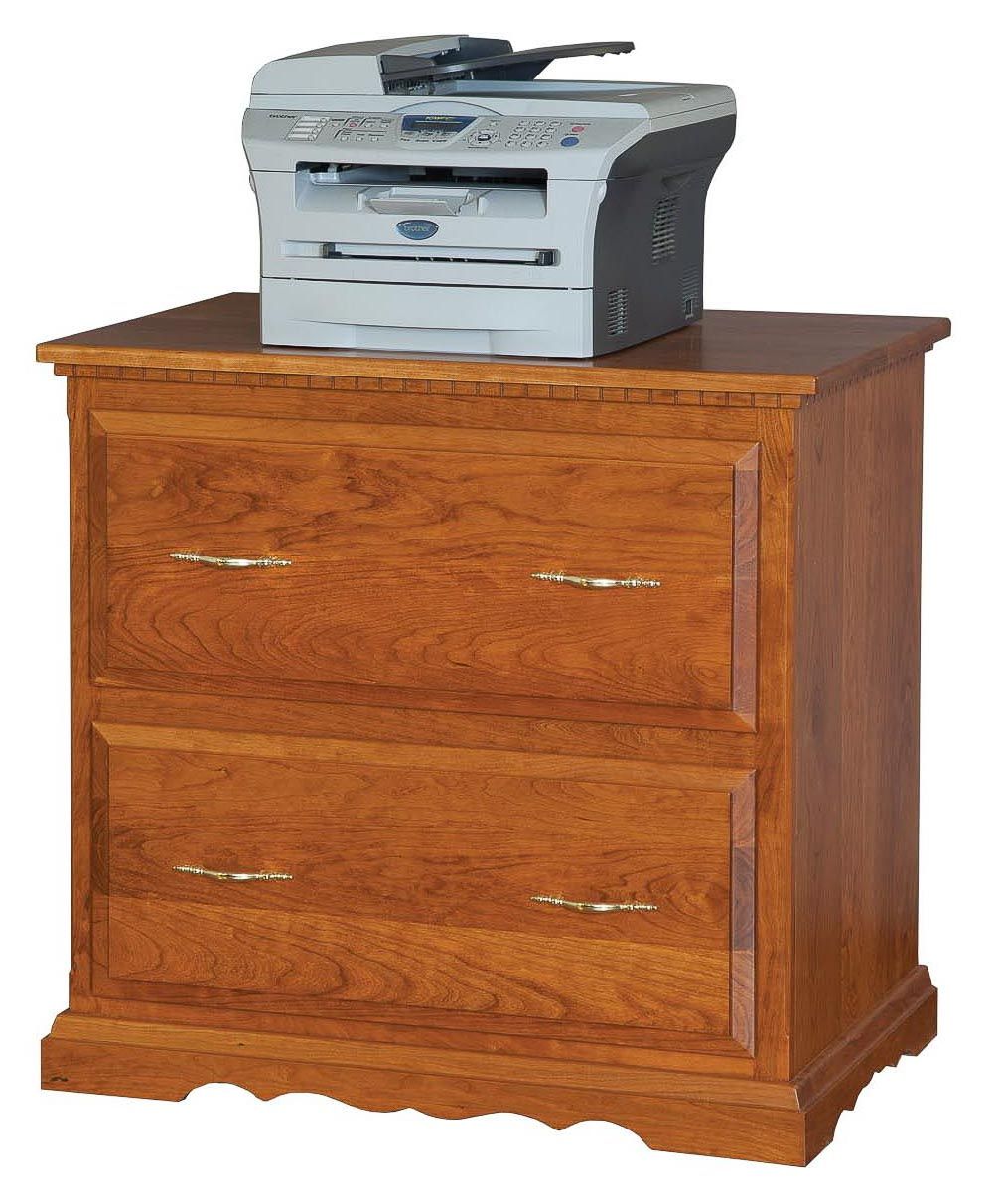 Two Drawer Scallop Based Lateral Filing Cabinet — Honey Brook, PA — Blue Ridge Furniture