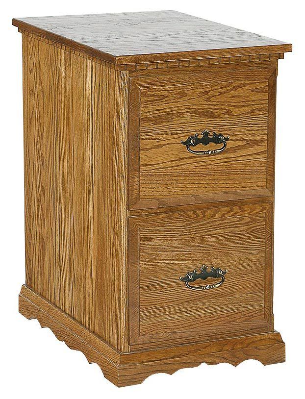 Two Drawer Scallop Based Filing Cabinet — Honey Brook, PA — Blue Ridge Furniture