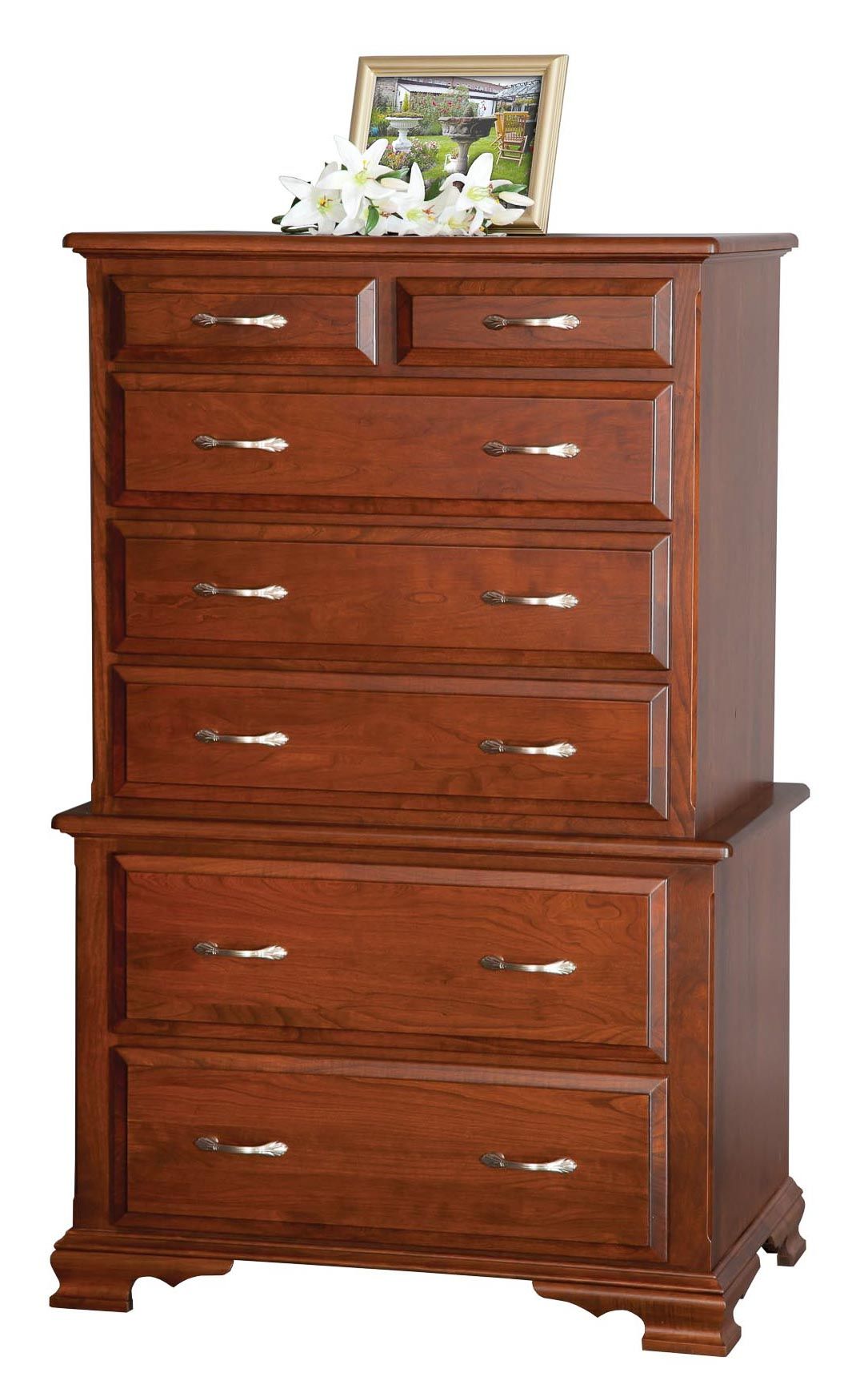 Fancy Base Chest on Chest of Drawers — Honey Brook, PA — Blue Ridge Furniture