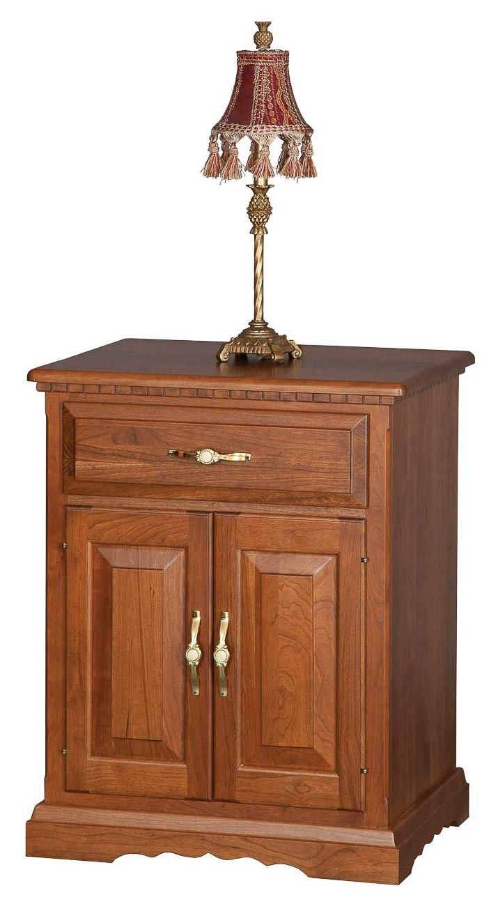 Scallop Base Nightstand — Honey Brook, PA — Blue Ridge Furniture