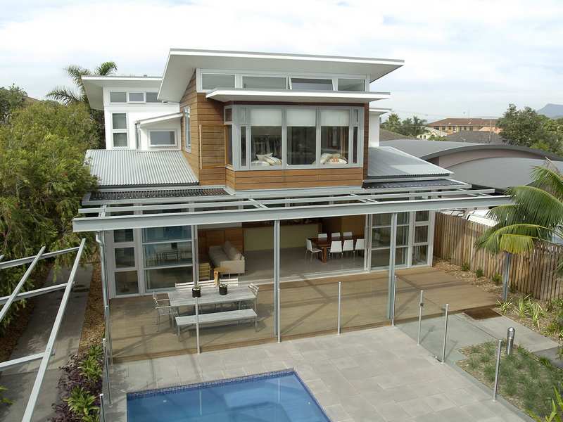 House with pool — Roofing in Shellharbour, NSW