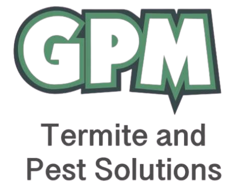 The logo for gpm termite and pest solutions