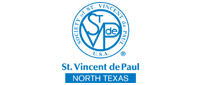 A logo for st. vincent de paul north texas