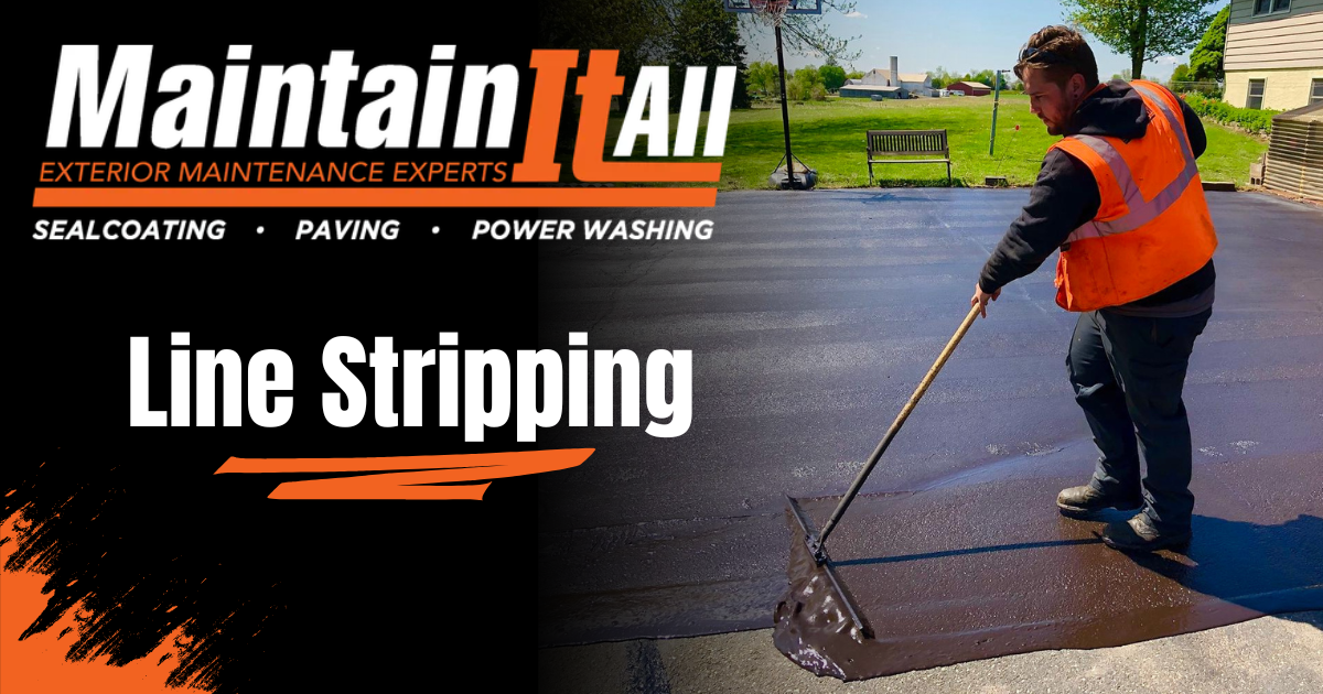 Before and After Images: Line Striping | Maintain It All