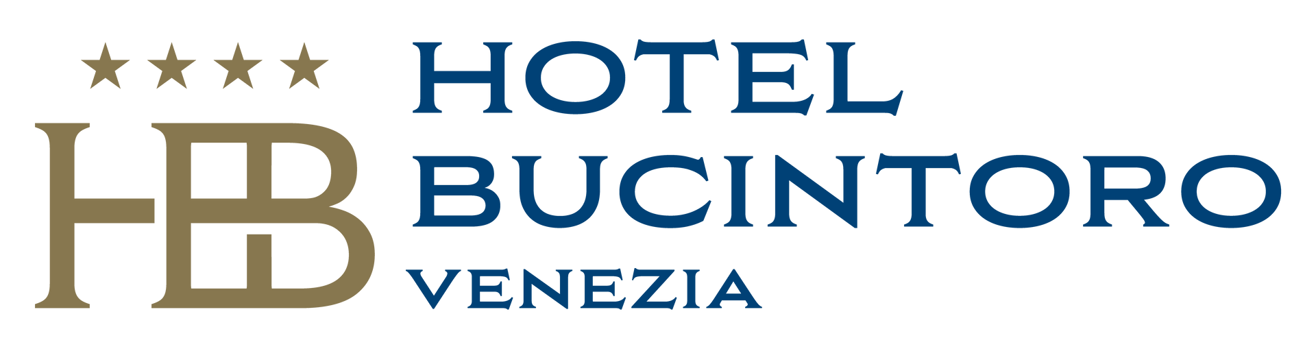 The four-star Hotel Bucintoro Venezia logo featuring a stylized gold