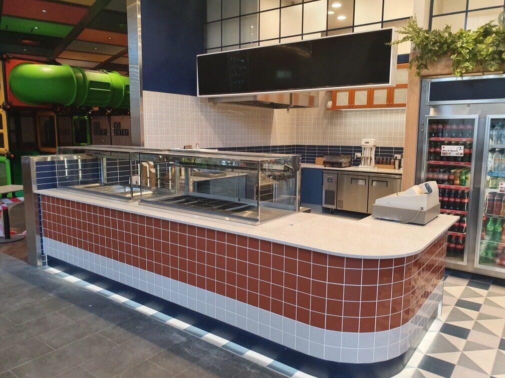 20mm stone Curved Benchtop for Restaurant — West Stone Benchtops in Orange, NSW