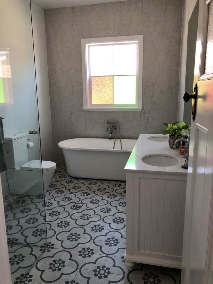 Bathroom Vanity with Undermount Sinks — West Stone Benchtops in Orange, NSW