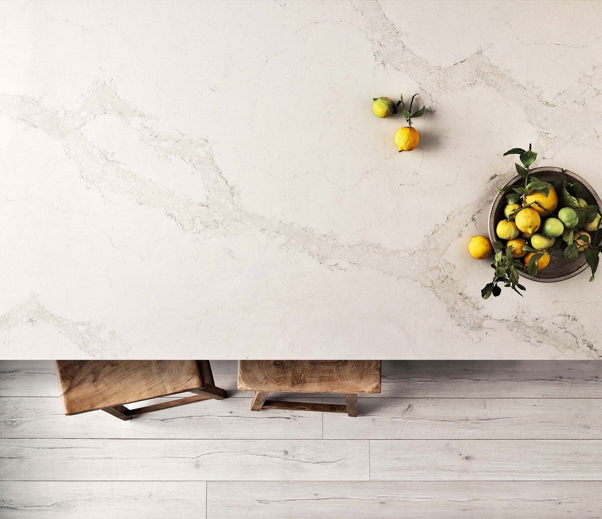 Marble Table Top View — West Stone Benchtops in Orange, NSW
