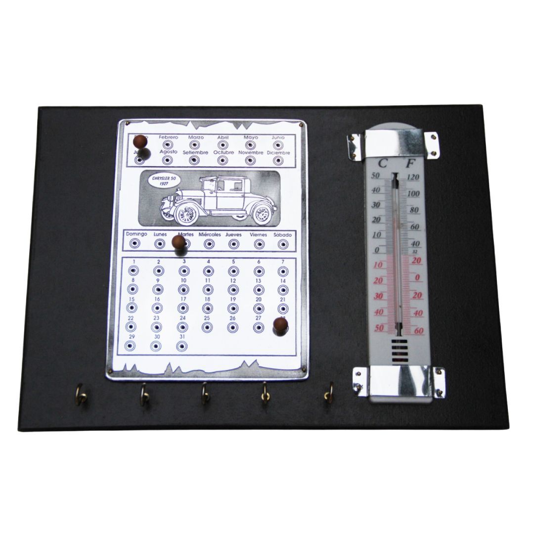 Portallaves  - Calendario Perpetuos y Termómetro