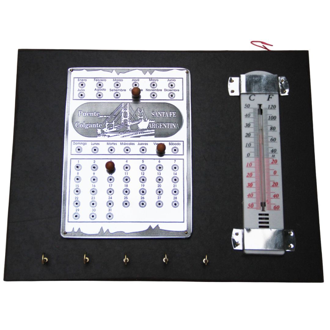 Portallaves  - Calendario Perpetuos y Termómetro