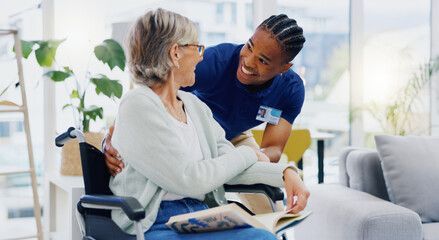 A nurse helping an elderly to walk with wheelchair outside.