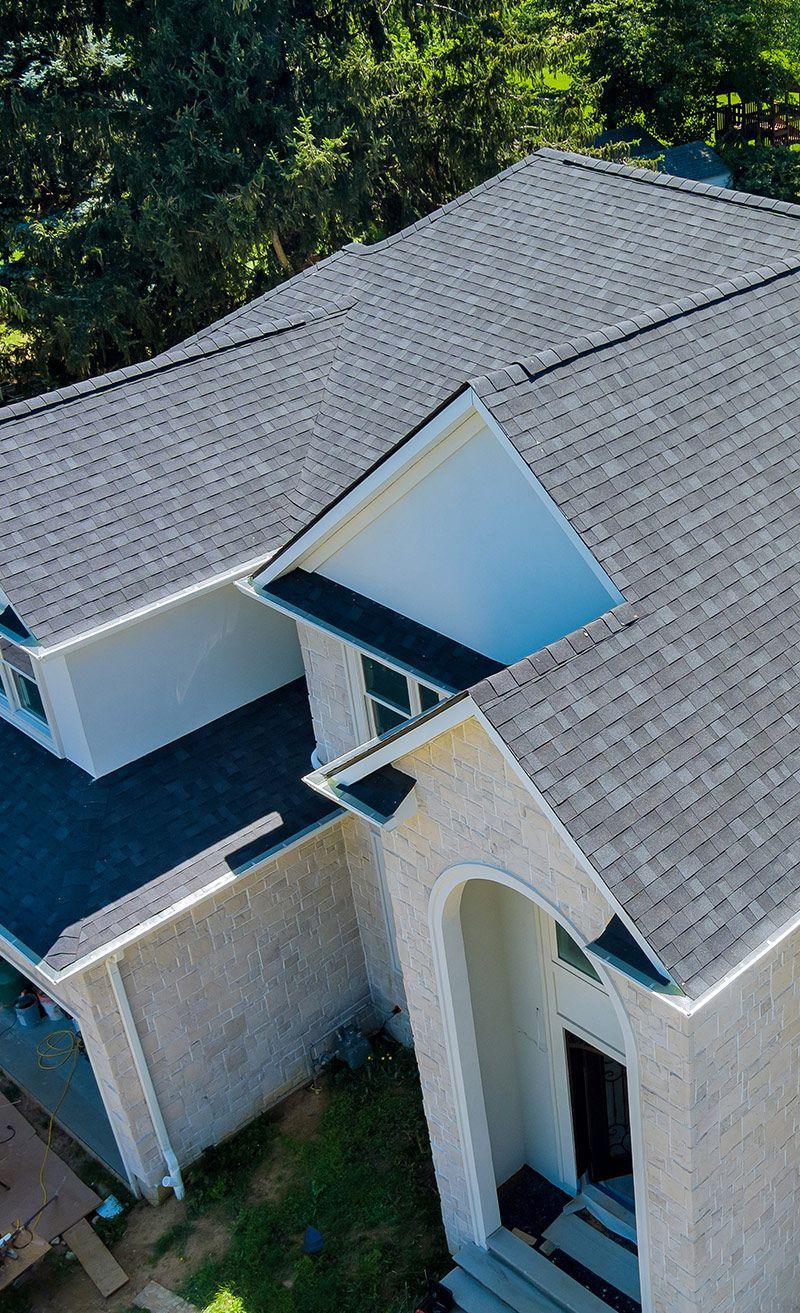 Residential House Gray Roof