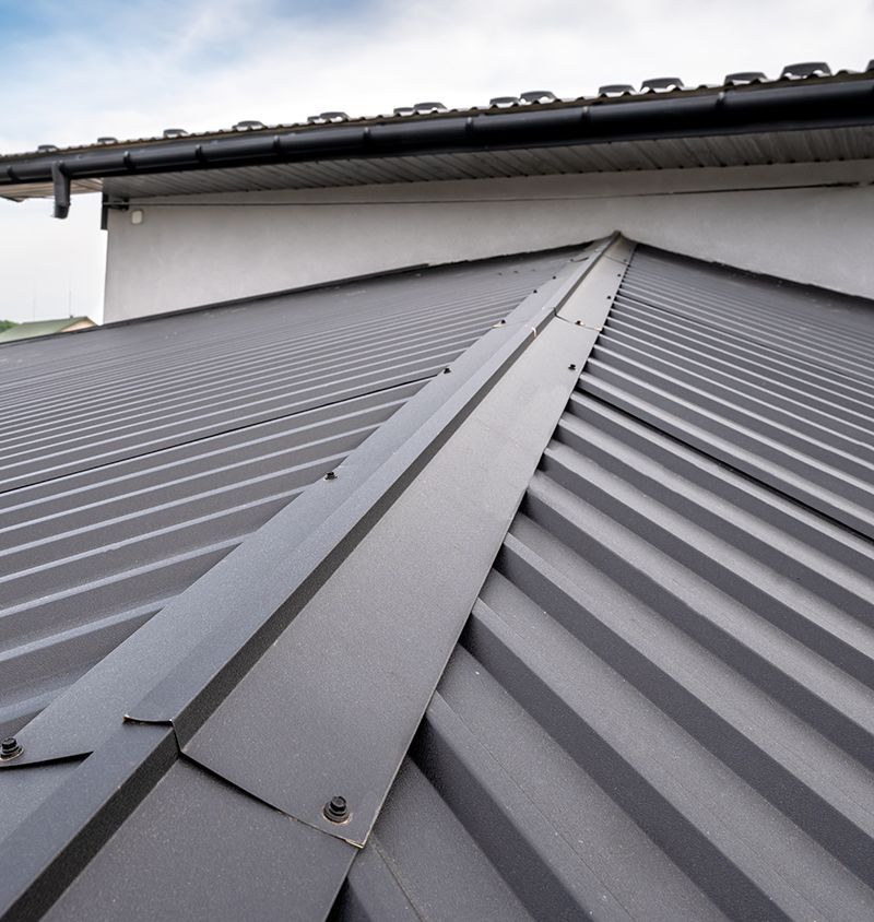 Gray Residential Metal Roof