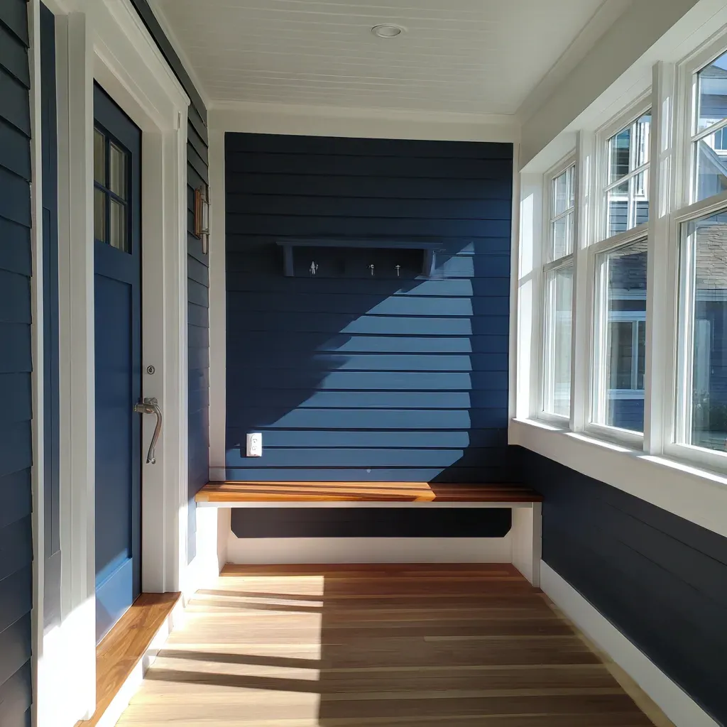 A kitchen with white cabinets and a large island in the middle.