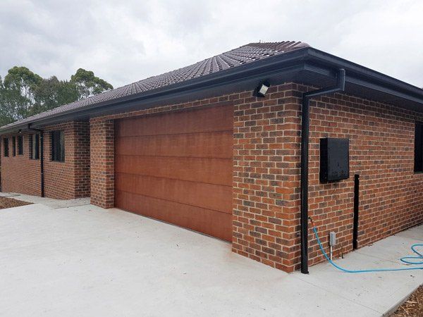 wood panel garage door