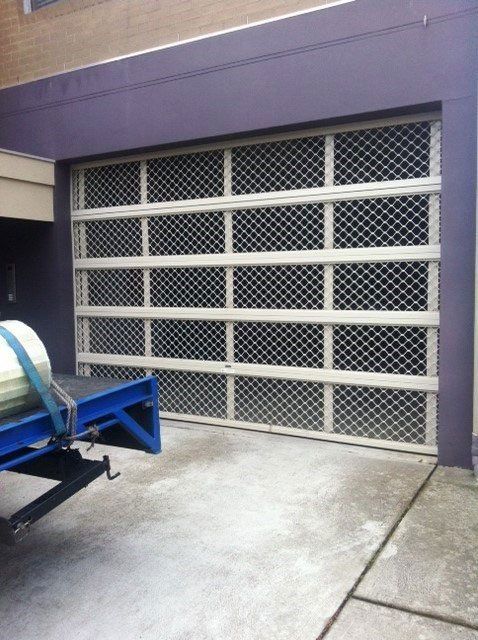 chain link garage door