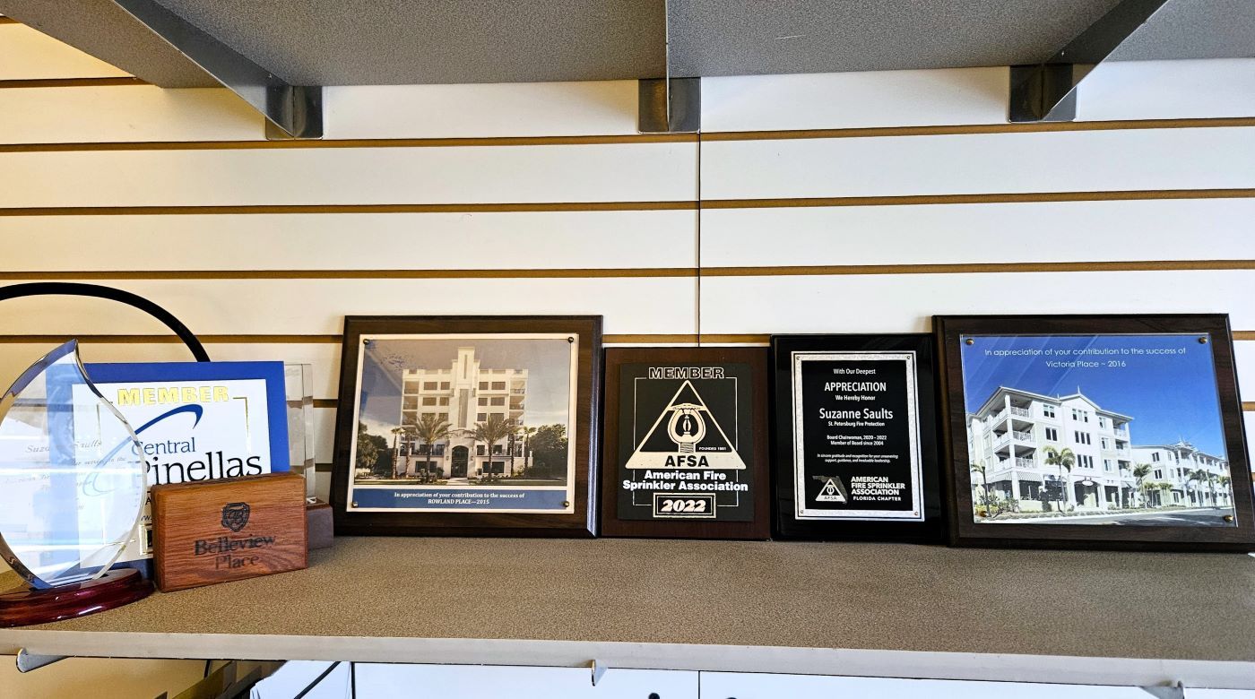 awards and certification plaques