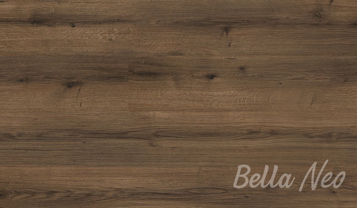 A close up of a wooden floor with the word bella neo written on it.