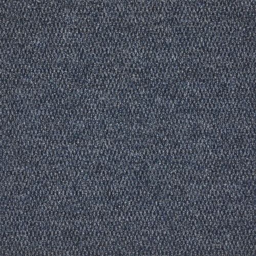 A close up of a blue carpet texture.