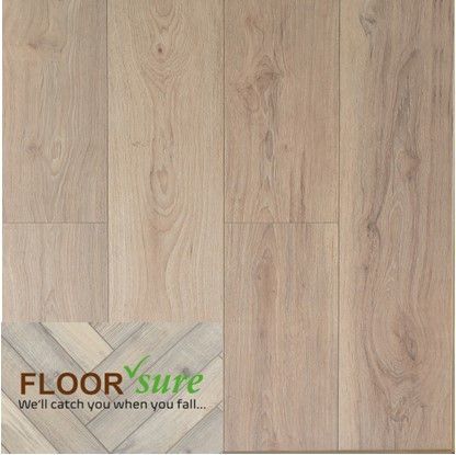 A picture of a wooden floor that says floor sure