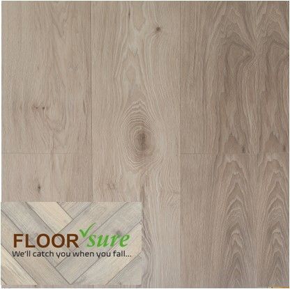 A picture of a wooden floor that says floor sure