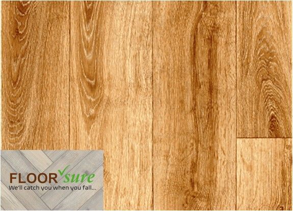 A close up of a wooden floor that says floor sure