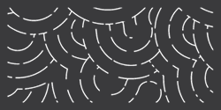 A bunch of white lines on a black background