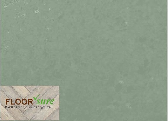 A picture of a green floor that says floor sure