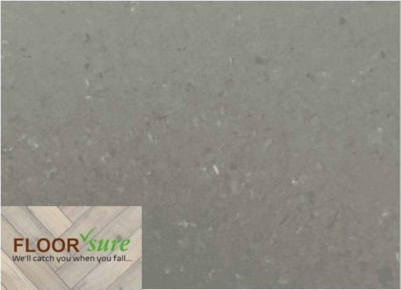 A picture of a gray floor that says floor sure